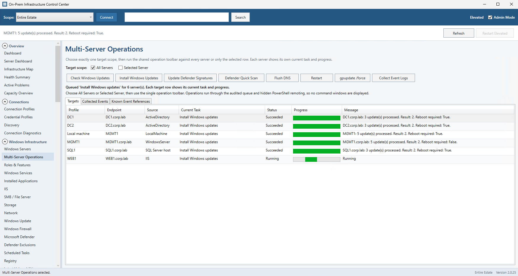 OnPrem Infrastructure Control Center